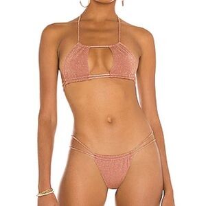 Montce Bikini Set Brasil in Mauve Sparkle S